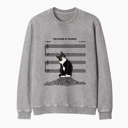 Tokyo-Tiger The Sound Of Silence Washed Terry Sweatshirt