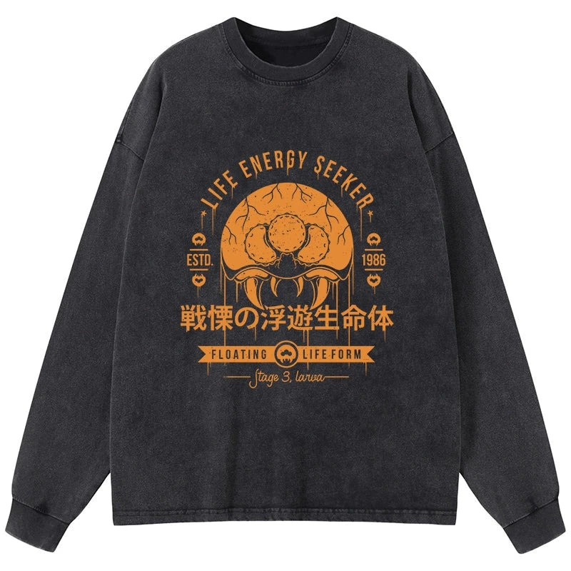 Tokyo-Tiger The Dangerous Larva Washed Long Sleeve T-Shirt