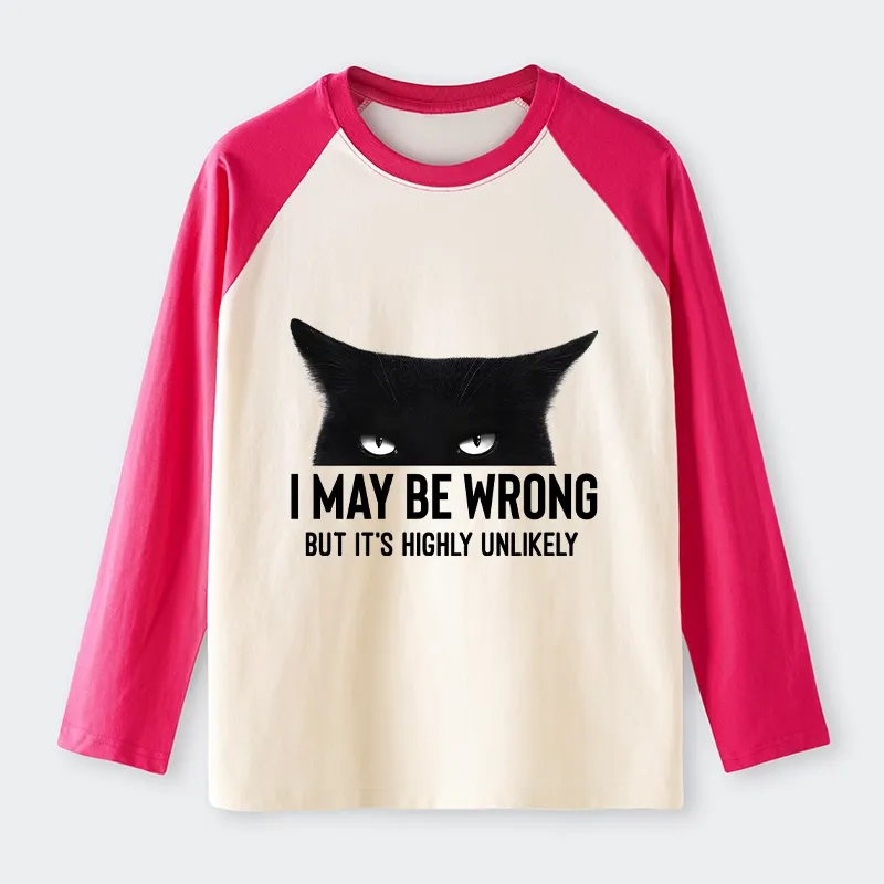 Tokyo-Tiger Cat Can Do No Wrong Raglan Long Sleeve T-shirt