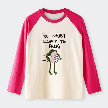 Tokyo-Tiger Accept This Frog Raglan Long Sleeve T-shirt