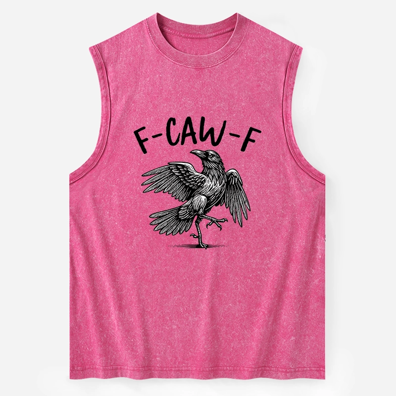 Tokyo-Tiger Crow's Cry Funny Washed Tank