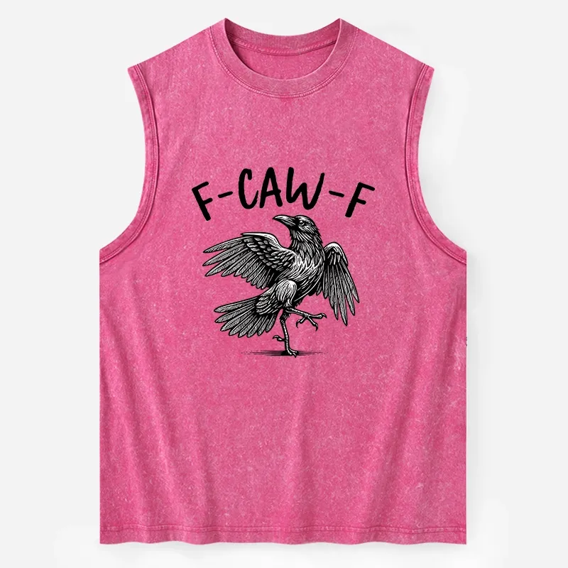 Tokyo-Tiger Crow's Cry Funny Washed Tank