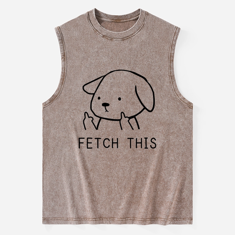 Tokyo-Tiger Fetch This Dog Washed Tank