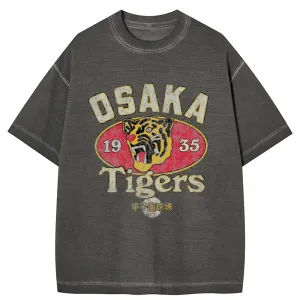 Image of Tokyo-Tiger Osaka Tigers 1935 Gradient Washed T-Shirt