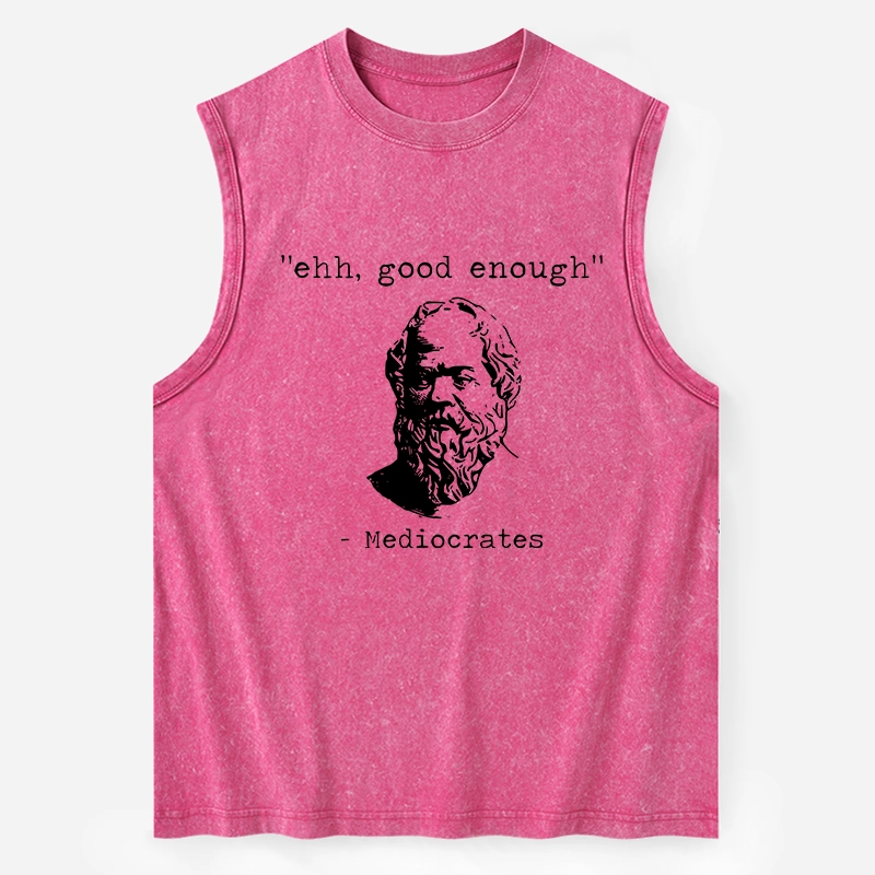 Tokyo-Tiger Mediocrates Meme Washed Tank