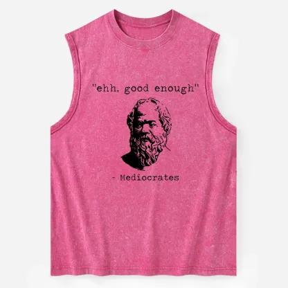 Tokyo-Tiger Mediocrates Meme Washed Tank