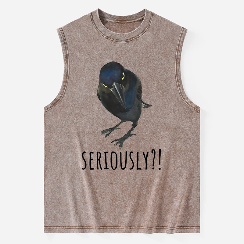 Tokyo-Tiger Raven's Question Washed Tank