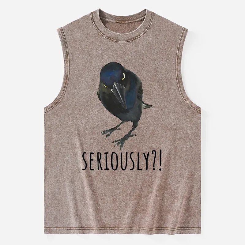 Tokyo-Tiger Raven's Question Washed Tank