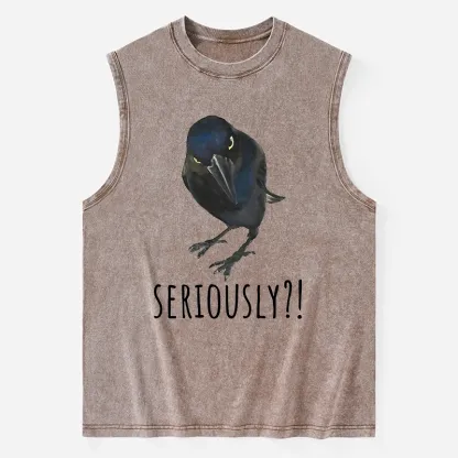 Tokyo-Tiger Raven's Question Washed Tank