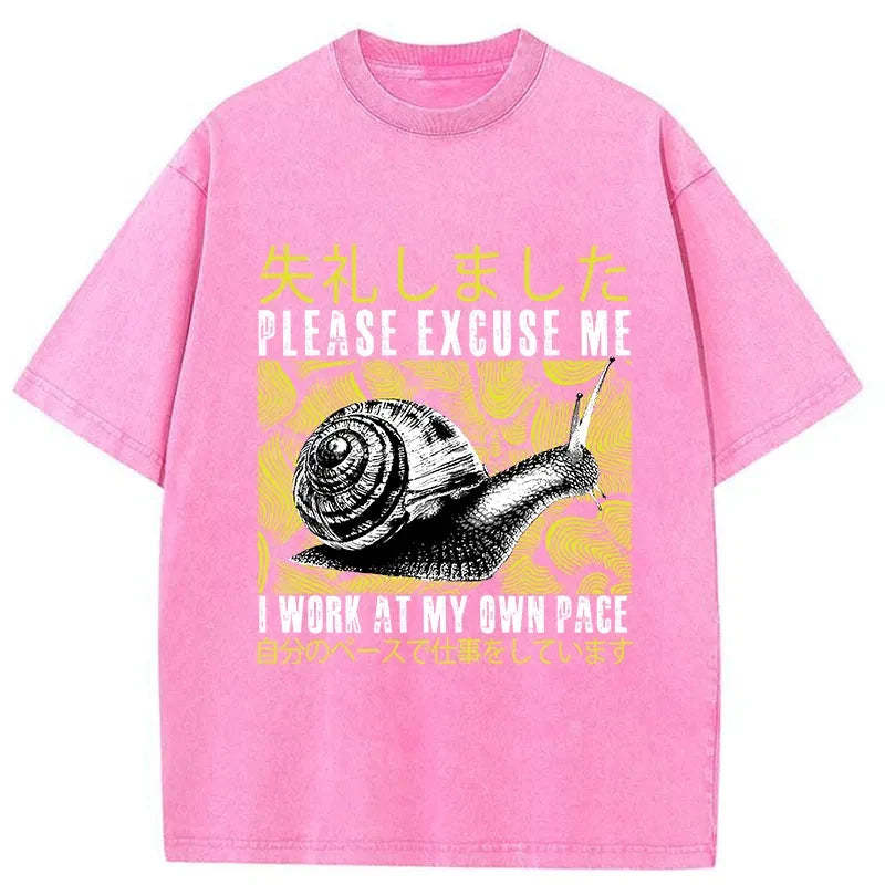 Tokyo-Tiger Snails That Work According To Their Own Rules Washed T-Shirt