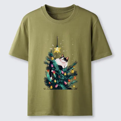 Tokyo-Tiger Cute Christmas Cat Japan Classic T-Shirt