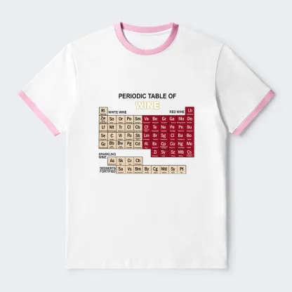Tokyo-Tiger Table of Elements of Wine Trim T-Shirt