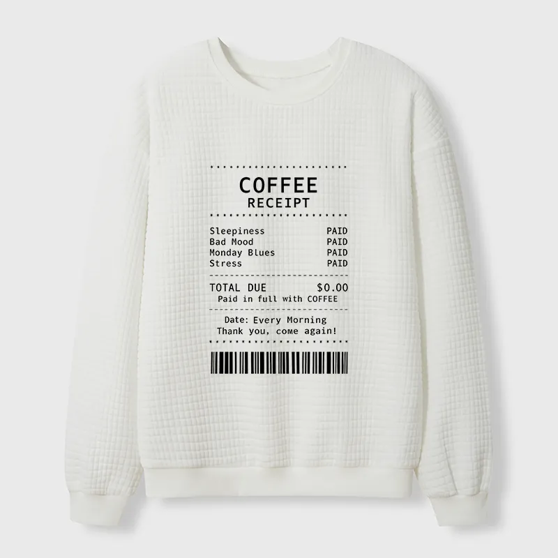Tokyo-Tiger Coffee Bill Waffle Sweatshirt