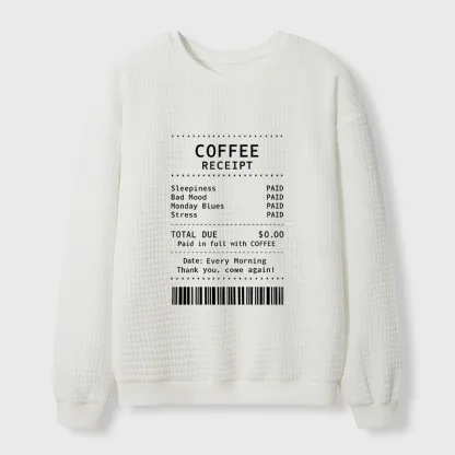 Tokyo-Tiger Coffee Bill Waffle Sweatshirt