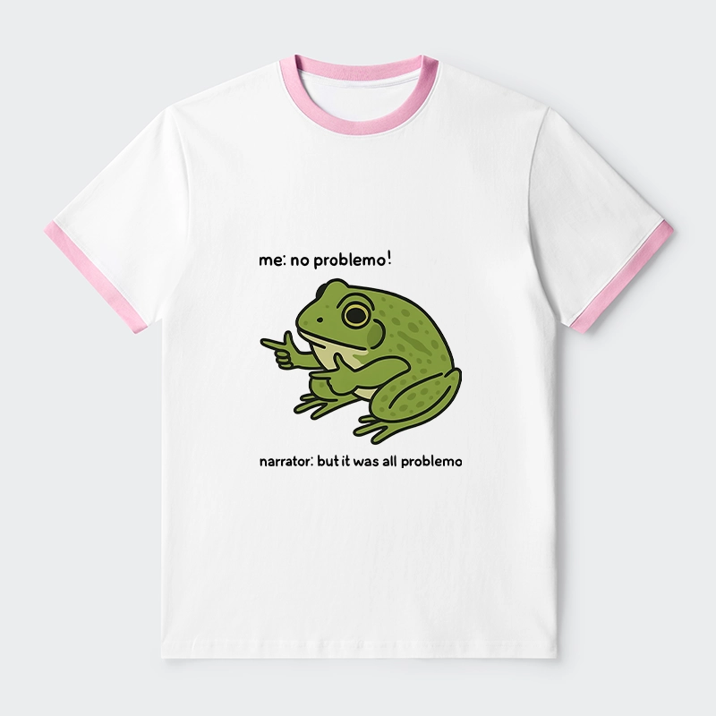 Tokyo-Tiger Stupid Frog Meme Trim T-Shirt