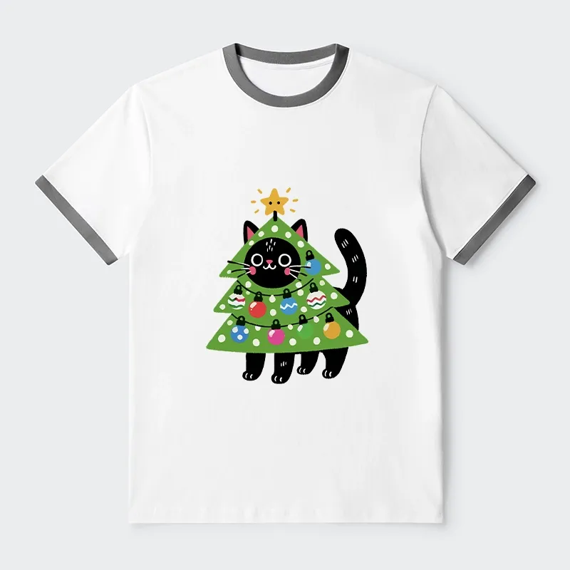 Tokyo-Tiger Christmas Tree Cat Trim T-Shirt