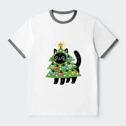 Tokyo-Tiger Christmas Tree Cat Trim T-Shirt