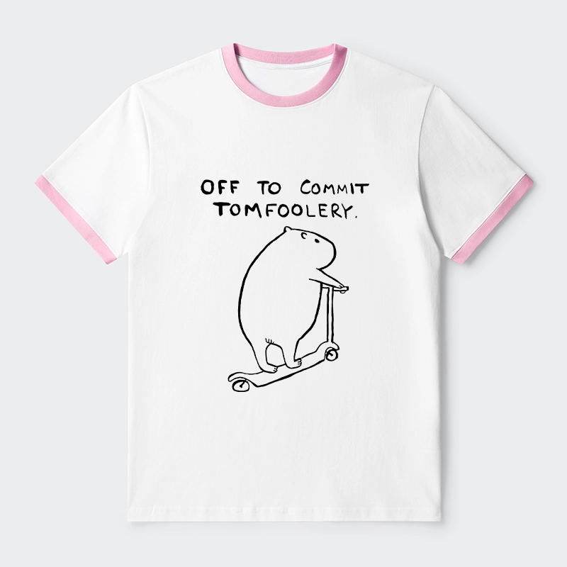 Tokyo-Tiger Capybara Is Ready To Do Something Bad Trim T-Shirt