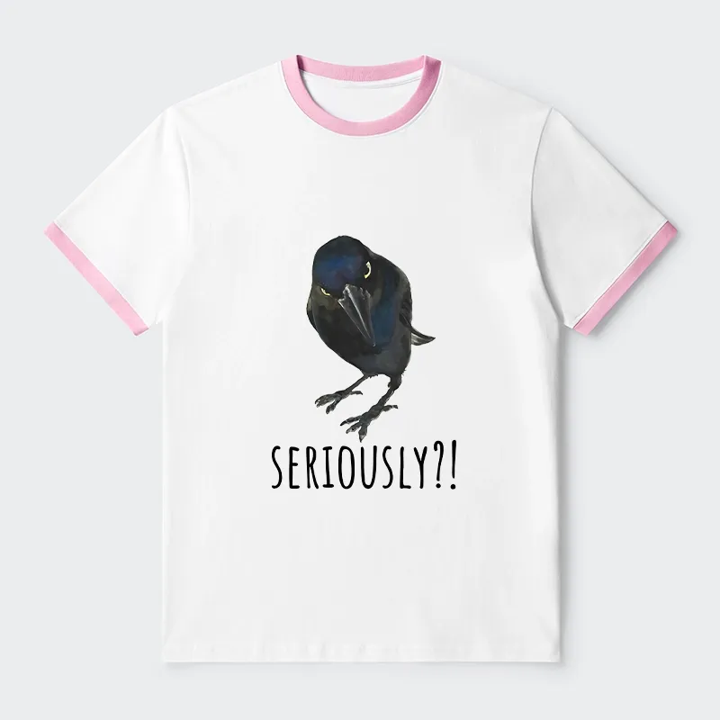 Tokyo-Tiger Raven's Question Trim T-Shirt