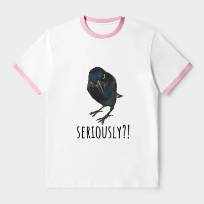 Tokyo-Tiger Raven's Question Trim T-Shirt