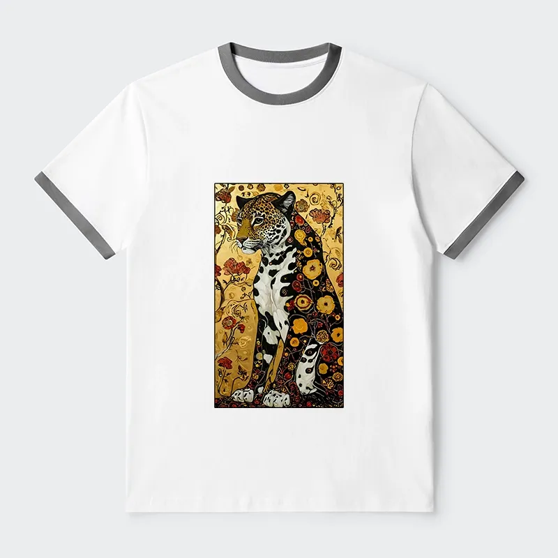 Tokyo-Tiger Magnificent Leopard Trim T-Shirt