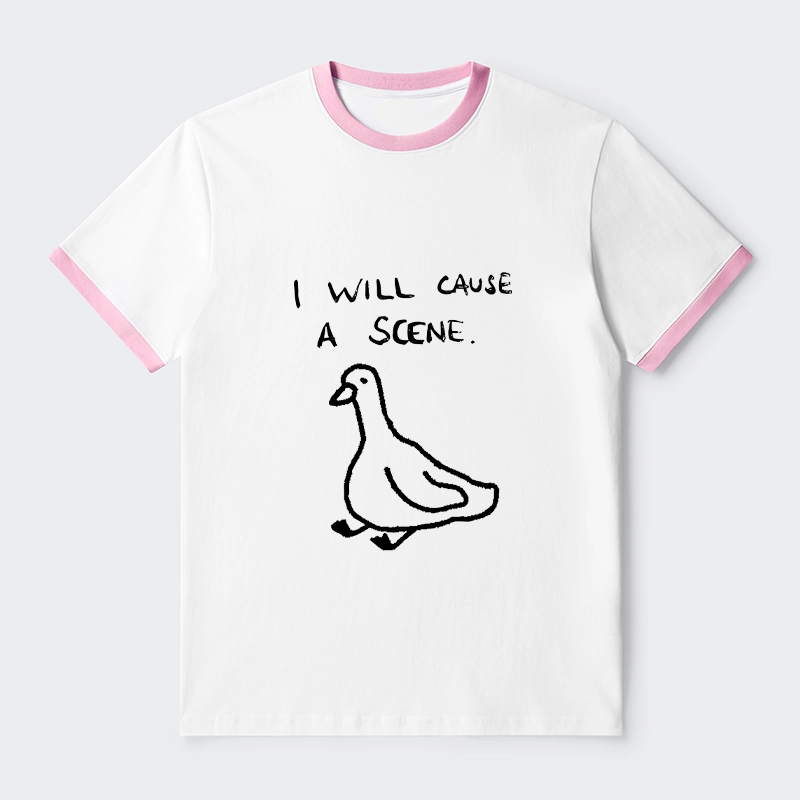 Tokyo-Tiger Stupid Goose Funny Japan Retro Trim T-Shirt