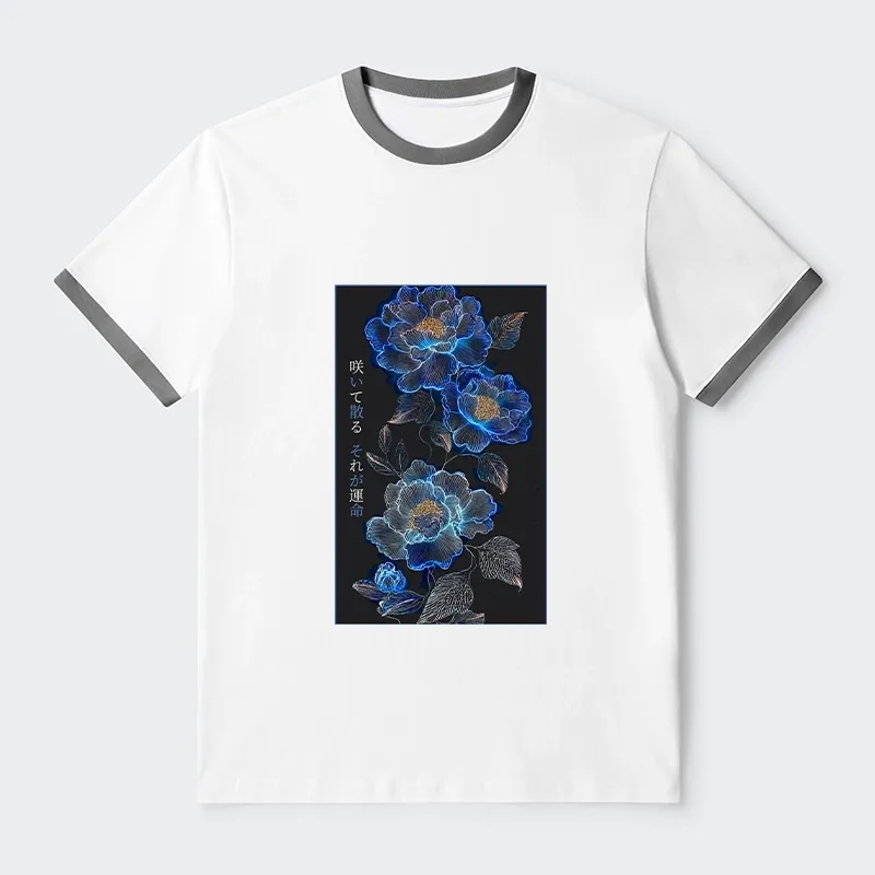 Tokyo-Tiger The Sea Of Flowers In The Darkness Trim T-Shirt