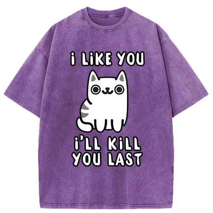 Tokyo-Tiger Cats And Humans Have A Love-hate Relationship Washed T-Shirt