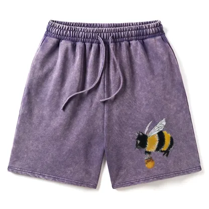 Tokyo-Tiger Catbee Funny Washed Shorts