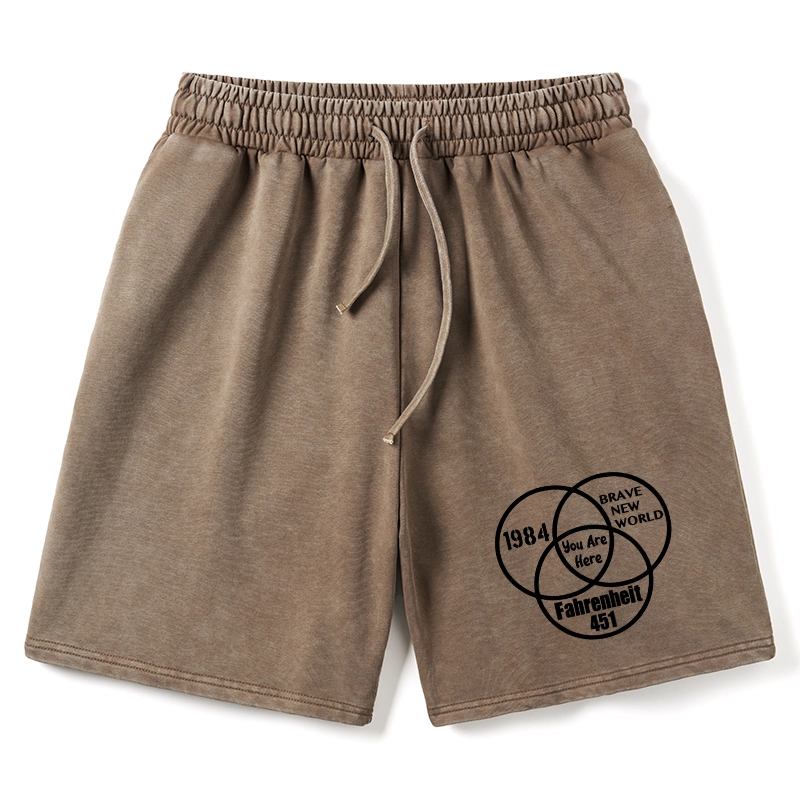 Tokyo-Tiger Multidimensional Thinking And Rebellion Washed Shorts