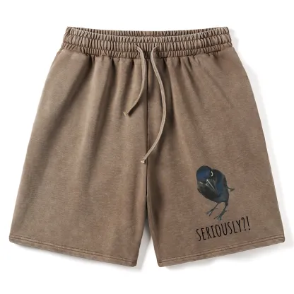 Tokyo-Tiger Raven's Question Washed Shorts