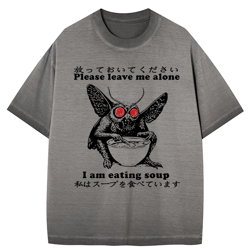 Tokyo-Tiger Don't Bother The Mothman Gradient Washed T-Shirt