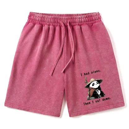 Tokyo-Tiger The Maybe Later Panda Washed Shorts