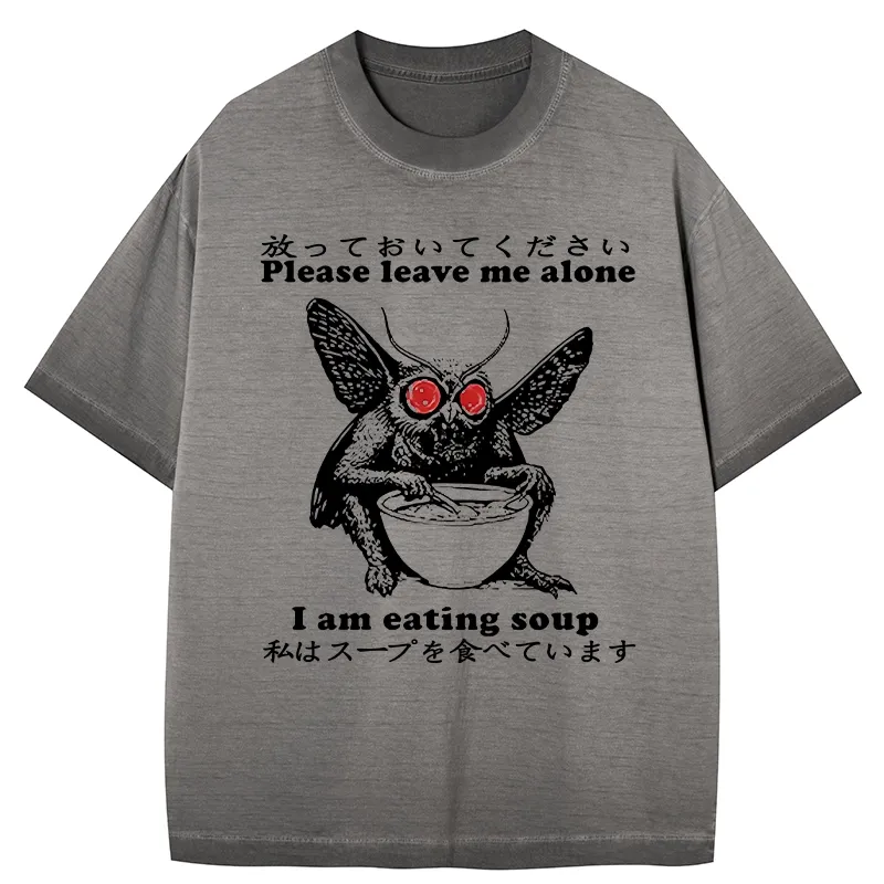 Tokyo-Tiger Don't Bother The Mothman Gradient Washed T-Shirt