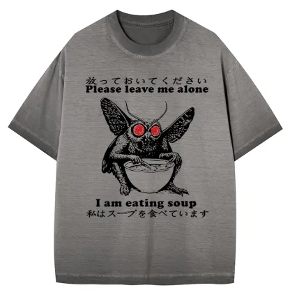 Tokyo-Tiger Don't Bother The Mothman Gradient Washed T-Shirt