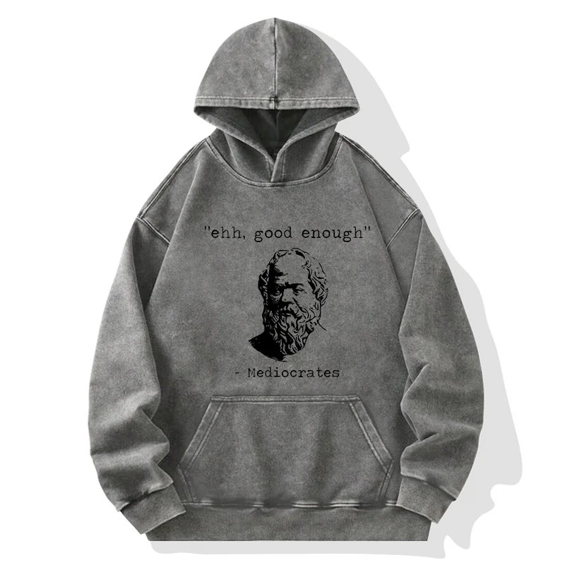 Tokyo-Tiger Mediocrates Meme Washed Hoodie