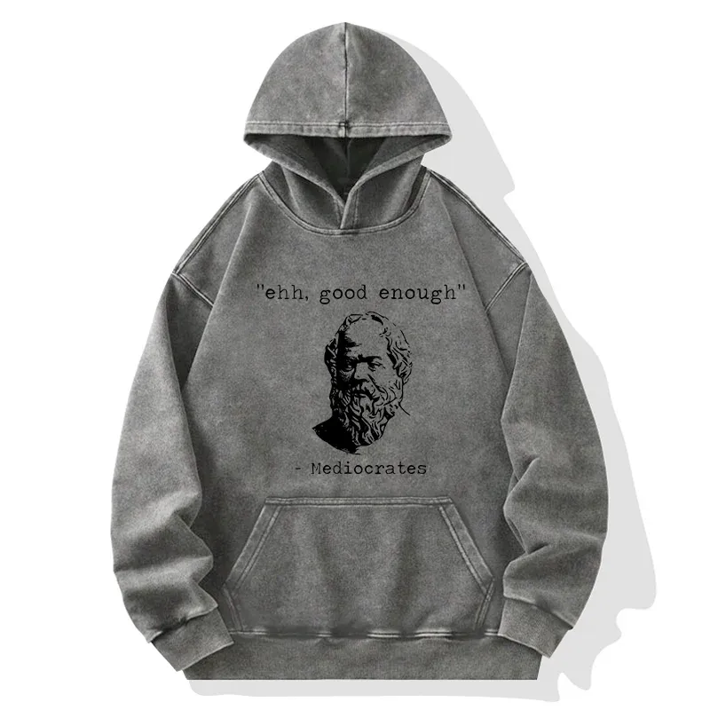 Tokyo-Tiger Mediocrates Meme Washed Hoodie