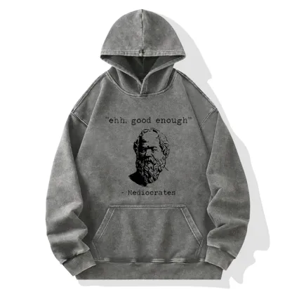 Tokyo-Tiger Mediocrates Meme Washed Hoodie