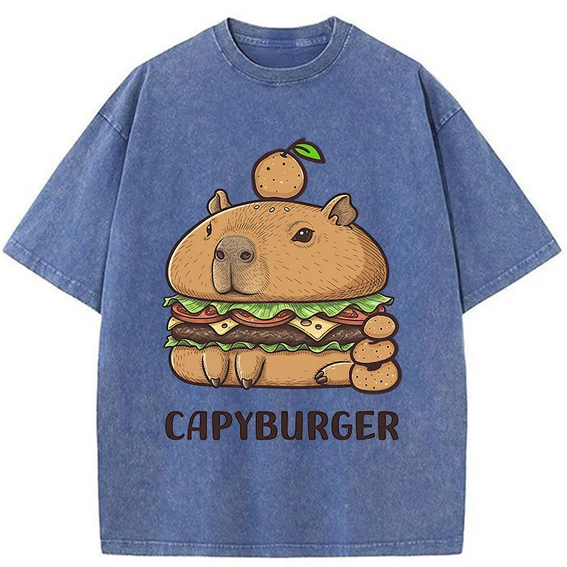Tokyo-Tiger Capyburger Washed T-Shirt