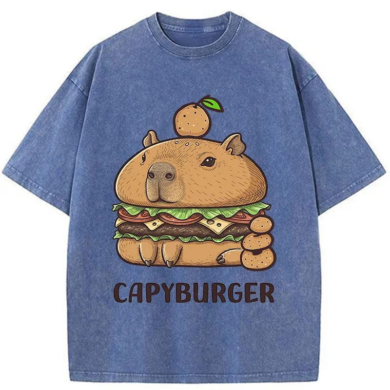 Tokyo-Tiger Capyburger Washed T-Shirt