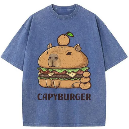Tokyo-Tiger Capyburger Washed T-Shirt