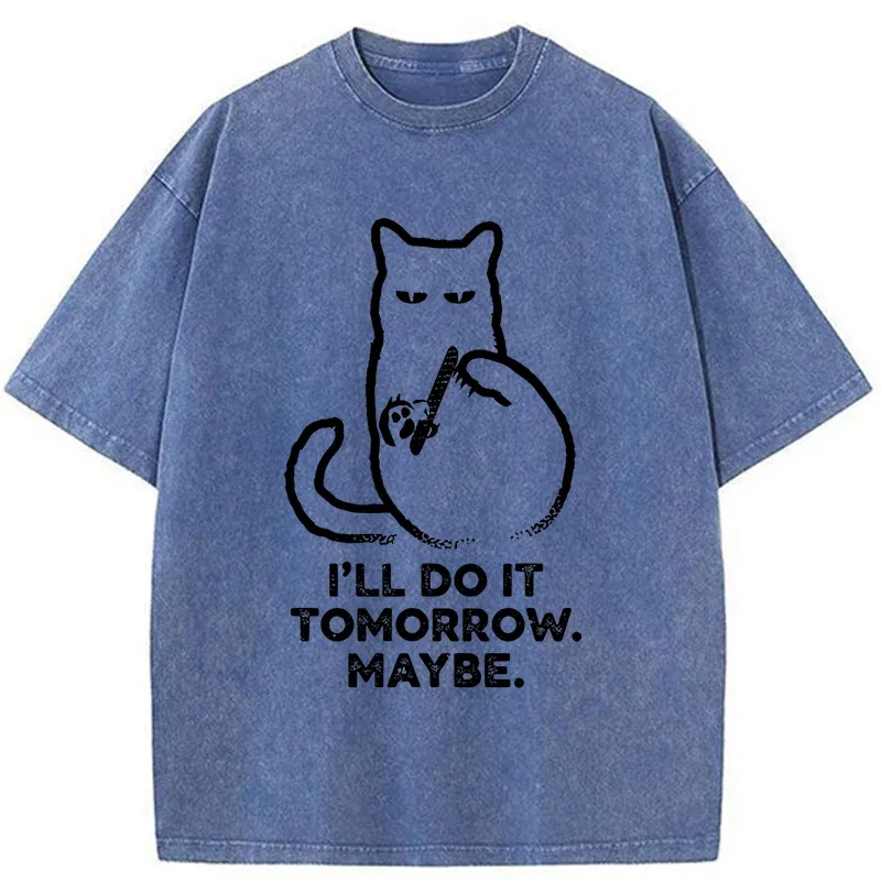 Tokyo-Tiger Do It Tomorrow Washed T-Shirt