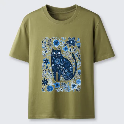 Tokyo-Tiger A Cat Among Flowers Classic T-Shirt
