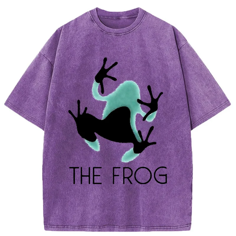 Tokyo-Tiger Frog Lying On Clothes Washed T-Shirt