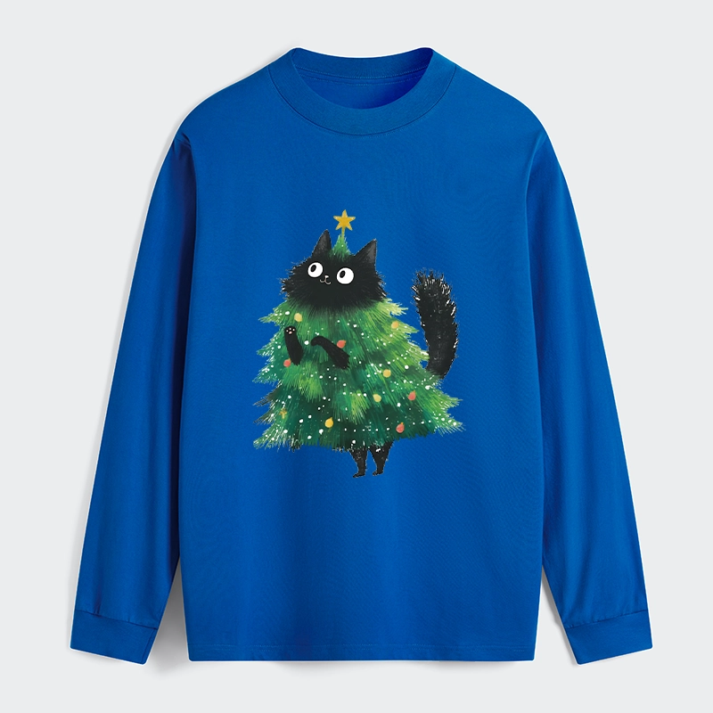 Tokyo-Tiger Christmas Tree Cat Japan Classic Long Sleeve T-Shirt