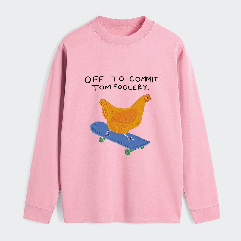 Tokyo-Tiger Chicken Was About To Do Something Bad Classic Long Sleeve T-Shirt