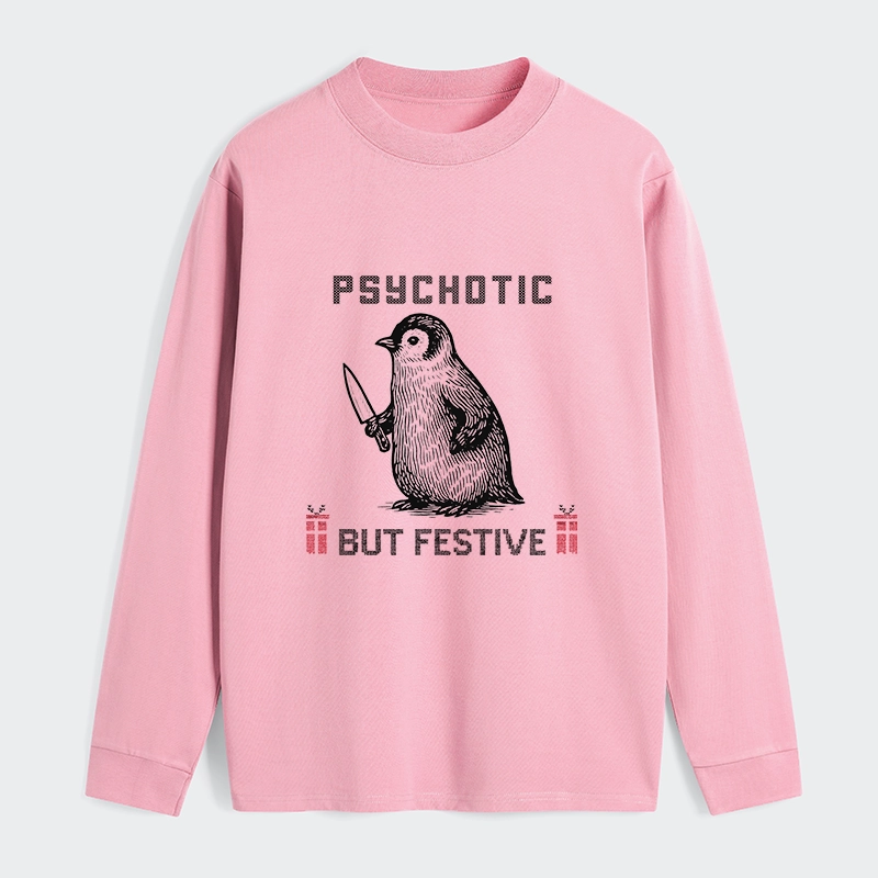 Tokyo-Tiger Overstimulated but Festive Christmas Classic Long Sleeve T-Shirt