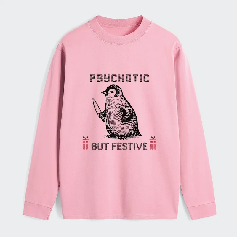 Tokyo-Tiger Overstimulated but Festive Christmas Classic Long Sleeve T-Shirt