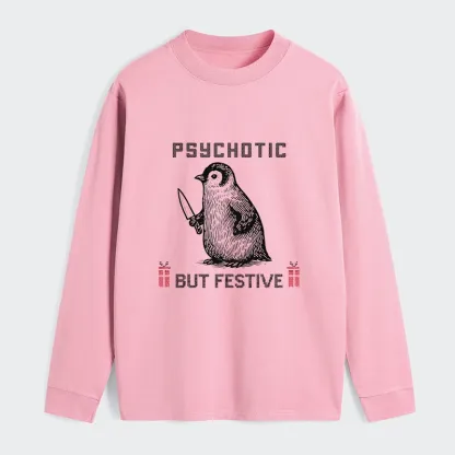 Tokyo-Tiger Overstimulated but Festive Christmas Classic Long Sleeve T-Shirt