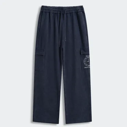 Tokyo-Tiger Coffee Time Washed Utility Sweatpants